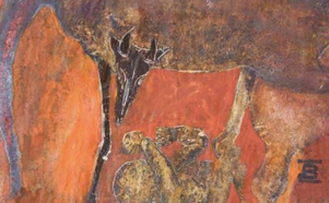 Anyasg, vegyes technika, 2335 cm, 1966