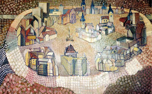 tjrhat terek krttal, akril, vszon, 130183 cm, 1995
